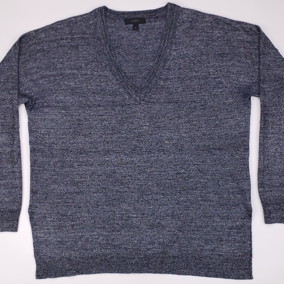 J Crew Medium Womens Sweater Merino Linen E9434 Bl - Picture 3 of 8